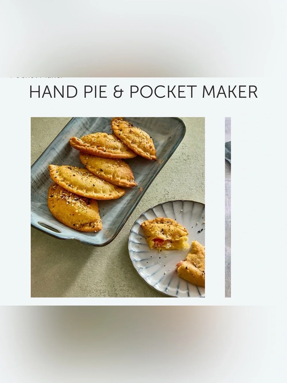 Pampered Chef Hand Pie & Pocket Maker